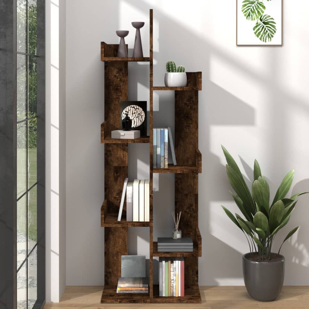 Boekenkast 48x25,5x140 cm bewerkt hout