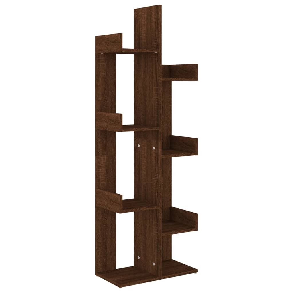 Bibliothèque 48x25,5x140 cm en bois travaillé