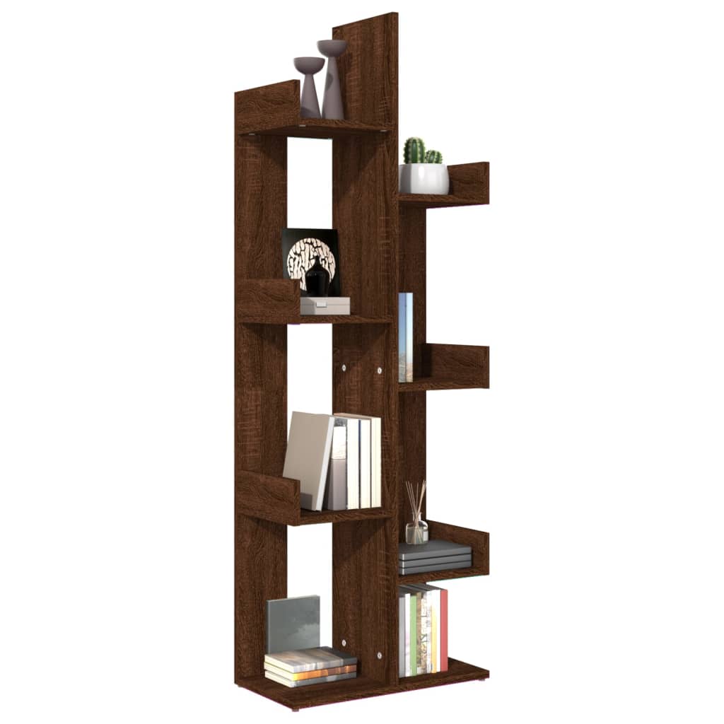 Boekenkast 48x25,5x140 cm bewerkt hout