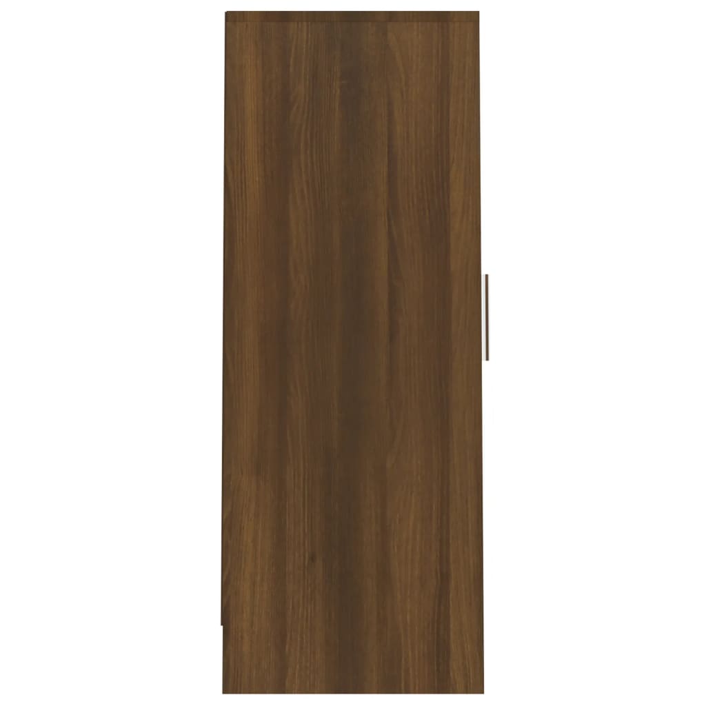 Schoenenkast 32x35x92 cm bewerkt hout eikenkleurig