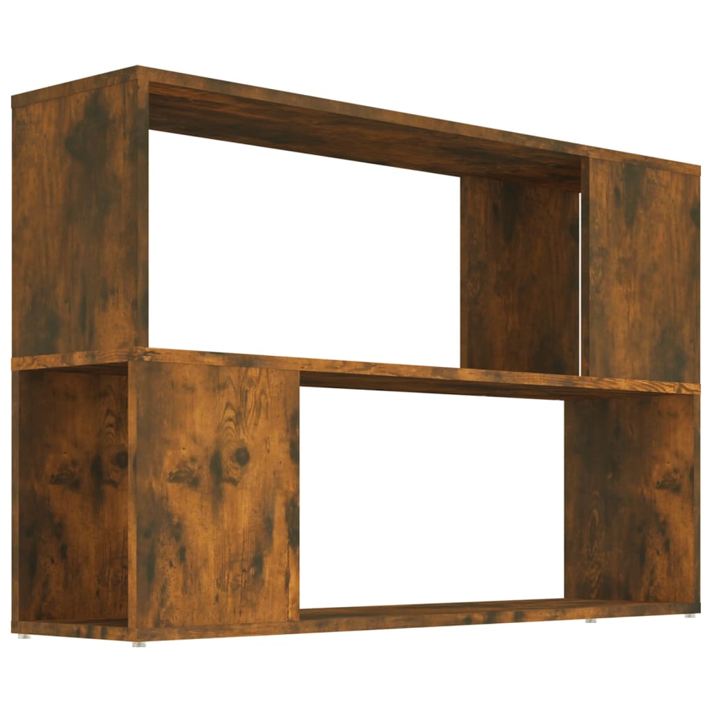 Boekenkast 100x24x63 cm bewerkt hout eikenkleurig