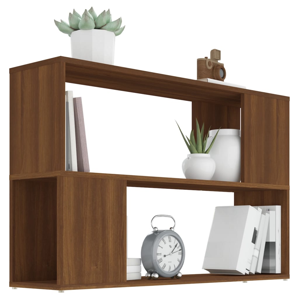 Boekenkast 100x24x63 cm bewerkt hout eikenkleurig