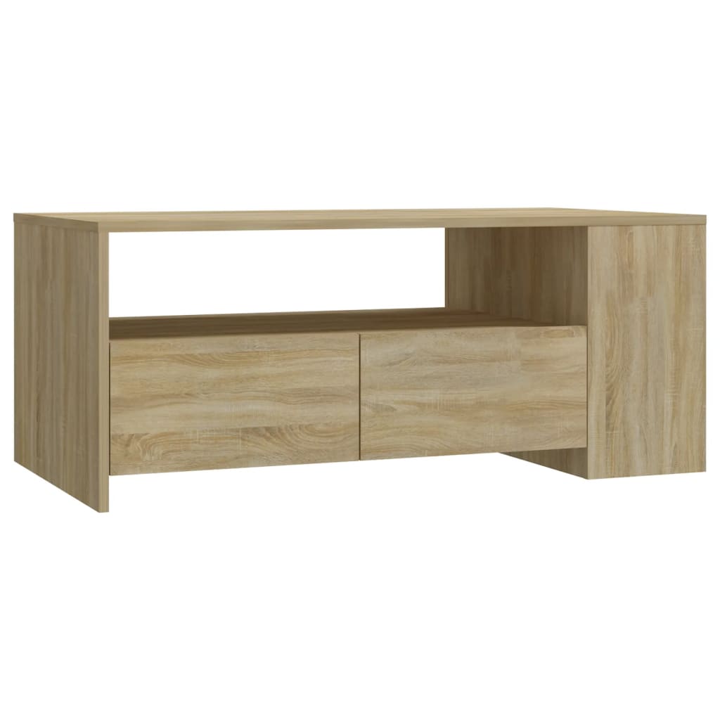 Salontafel 102x50x45 cm bewerkt hout