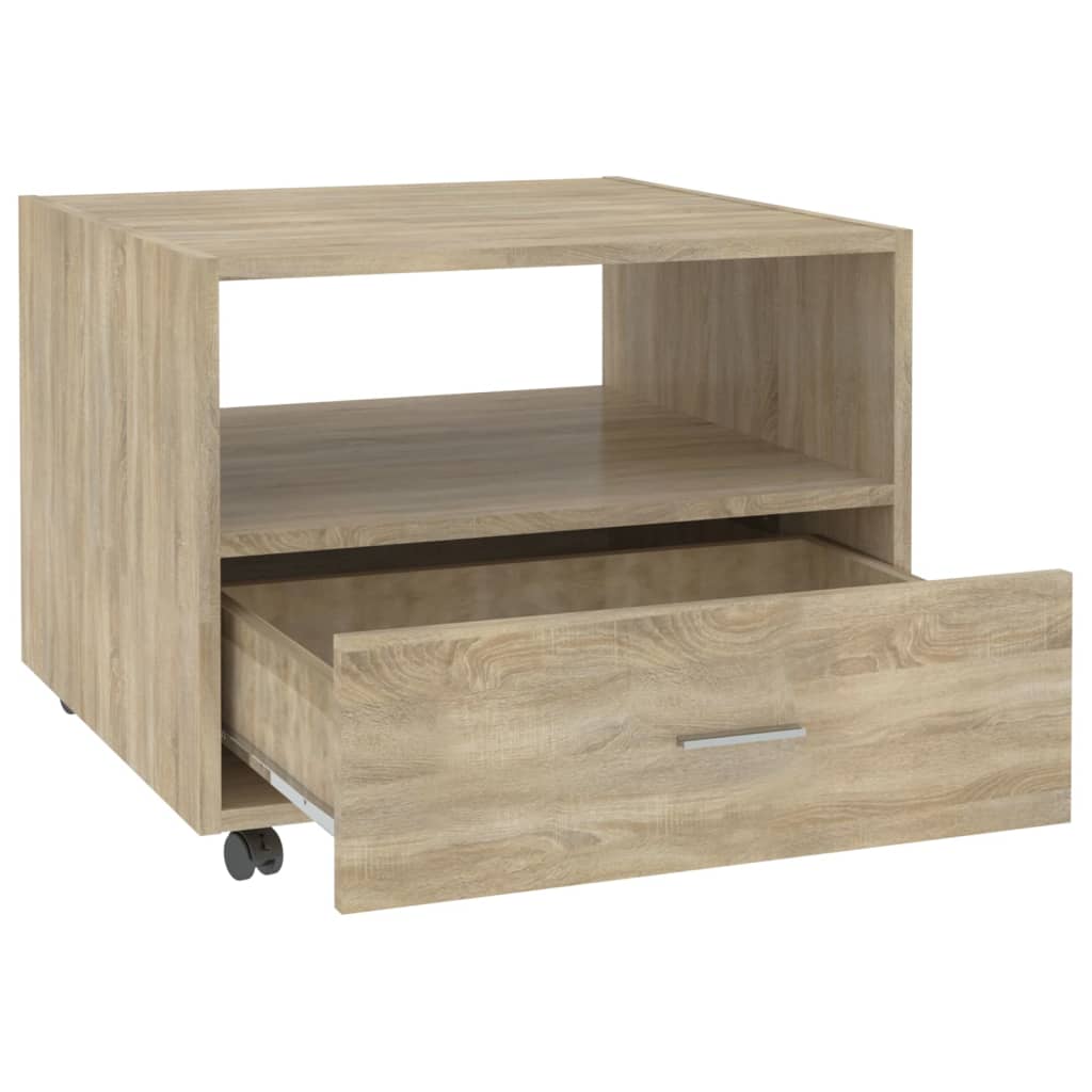 Salontafel 55x55x40 cm bewerkt hout