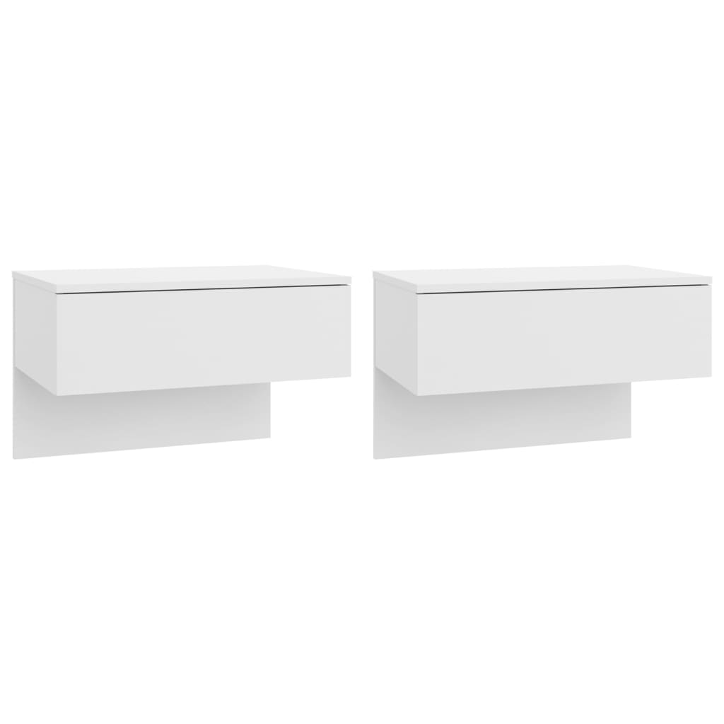 Tables de chevet 2 pcs murales