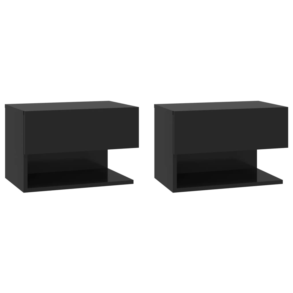 Tables de chevet 2 pcs murales