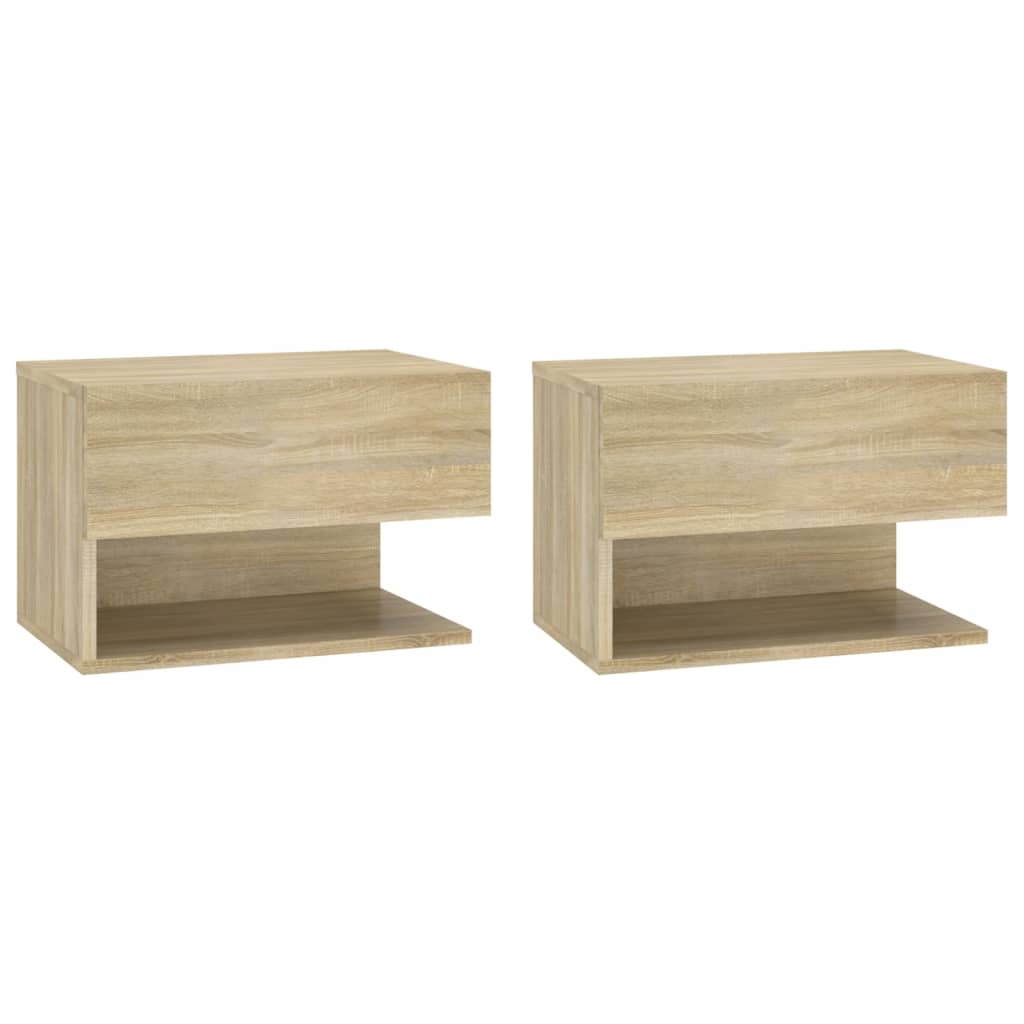 Tables de chevet 2 pcs murales