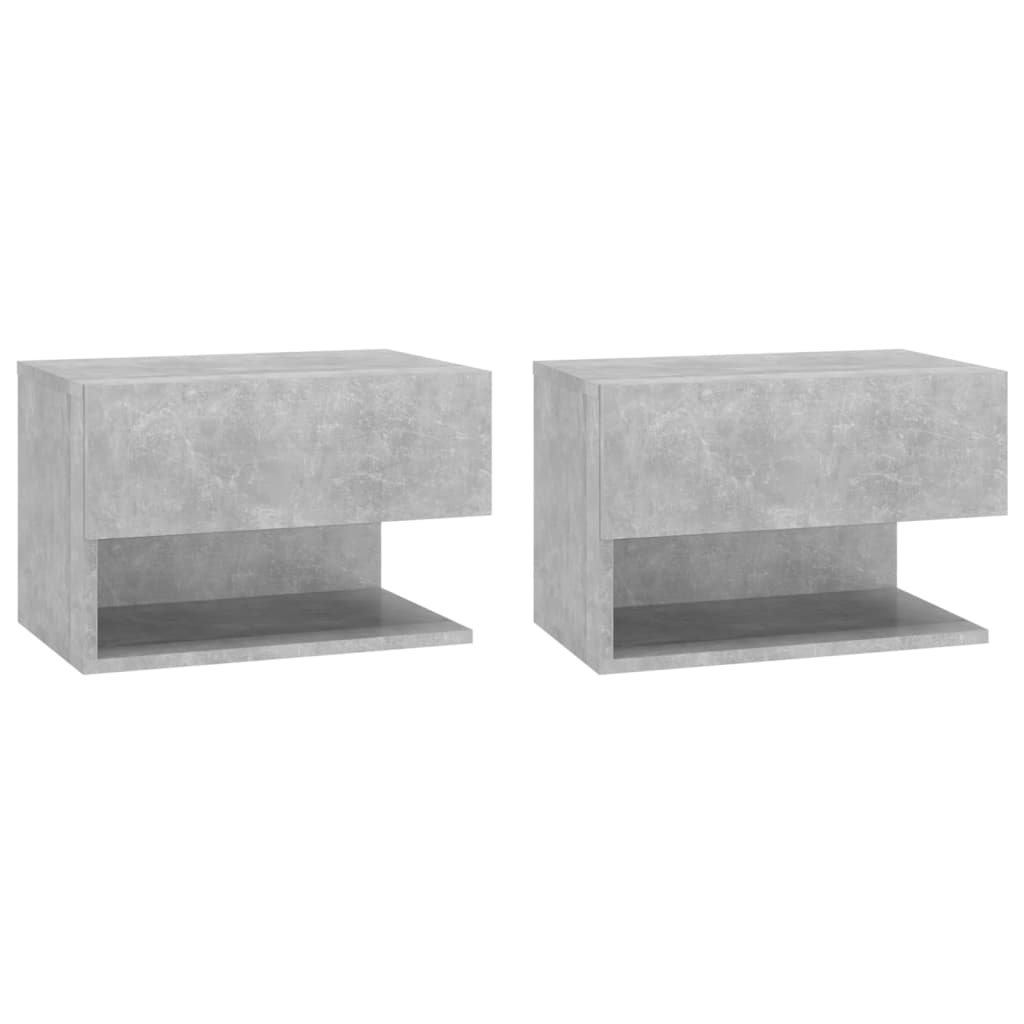 Tables de chevet 2 pcs murales