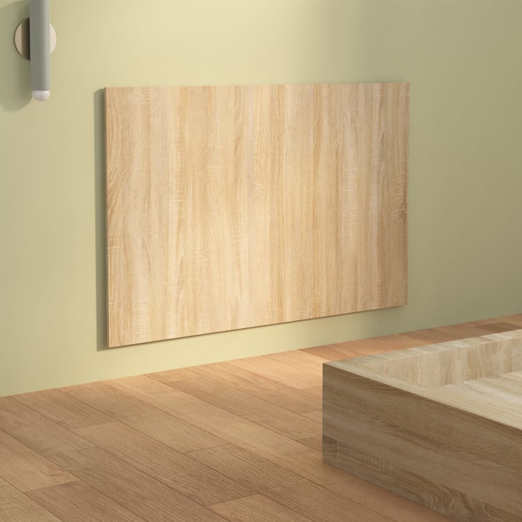 Hoofdbord 120x1,5x80 cm bewerkt hout eikenkleurig