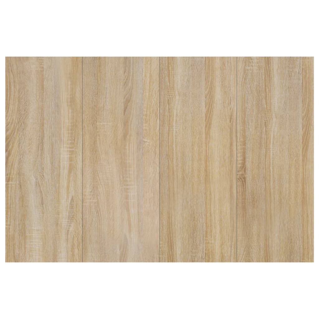 Hoofdbord 120x1,5x80 cm bewerkt hout eikenkleurig