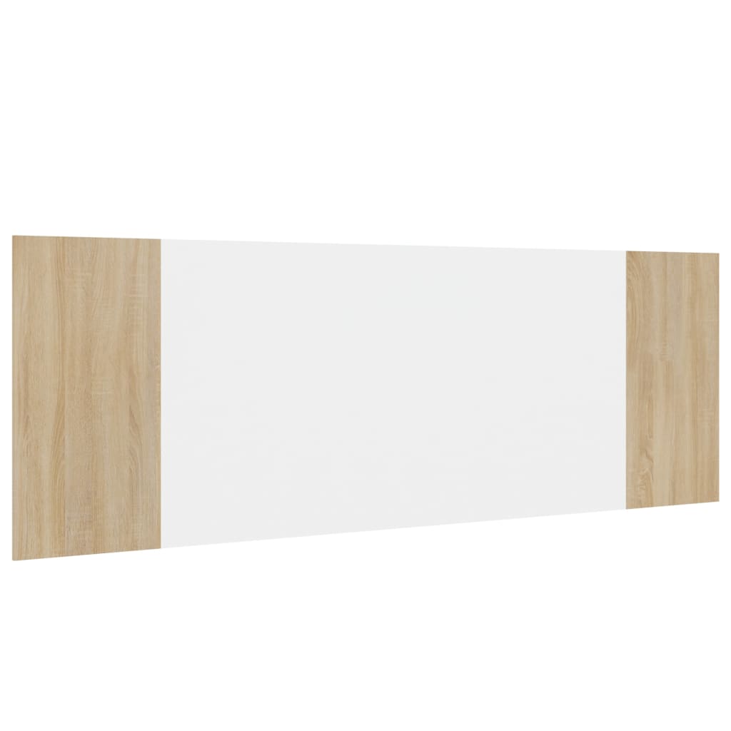 Hoofdbord wandmodel 240x1,5x80 cm bewerkt hout