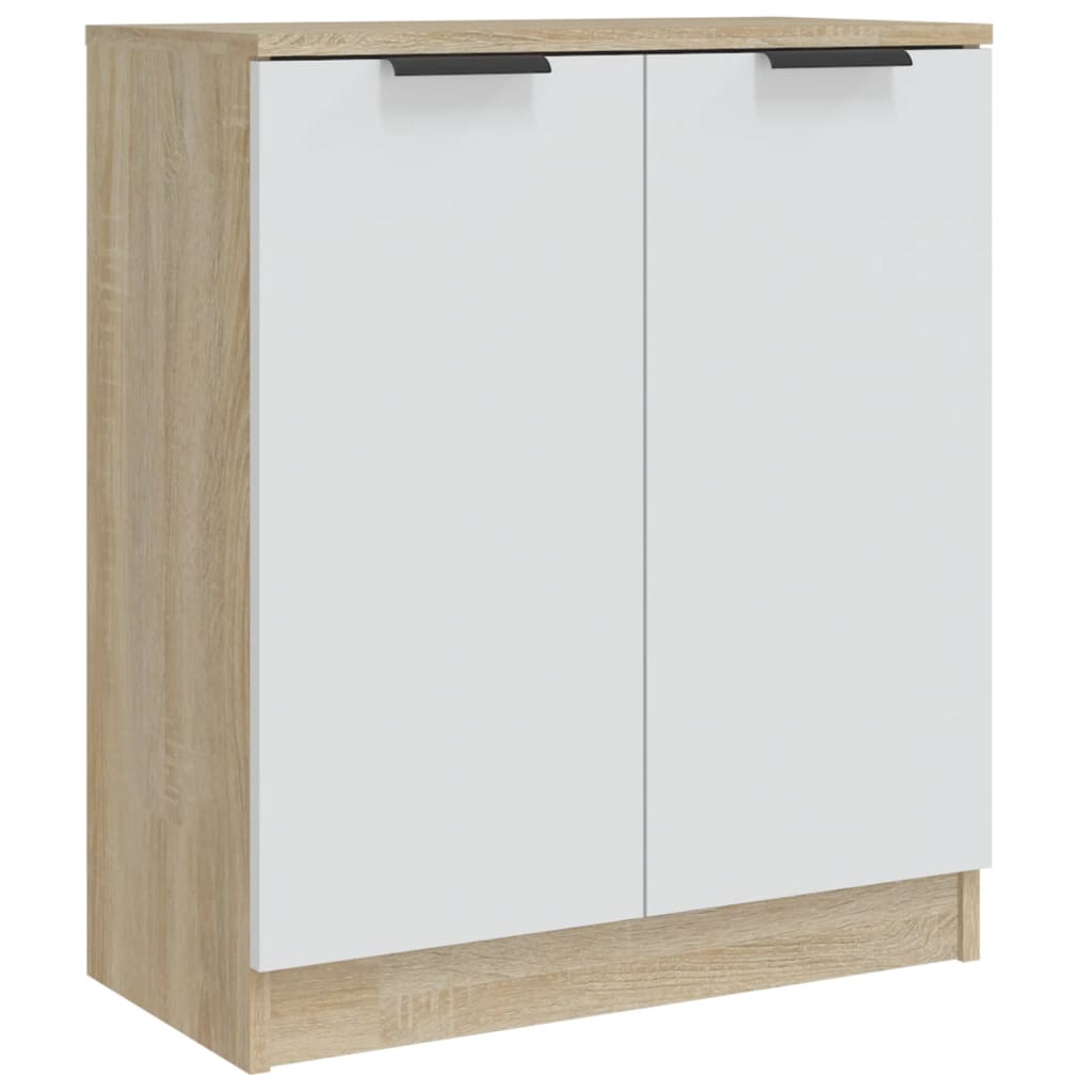 Dressoir 60x30x70 cm bewerkt hout eikenkleurig