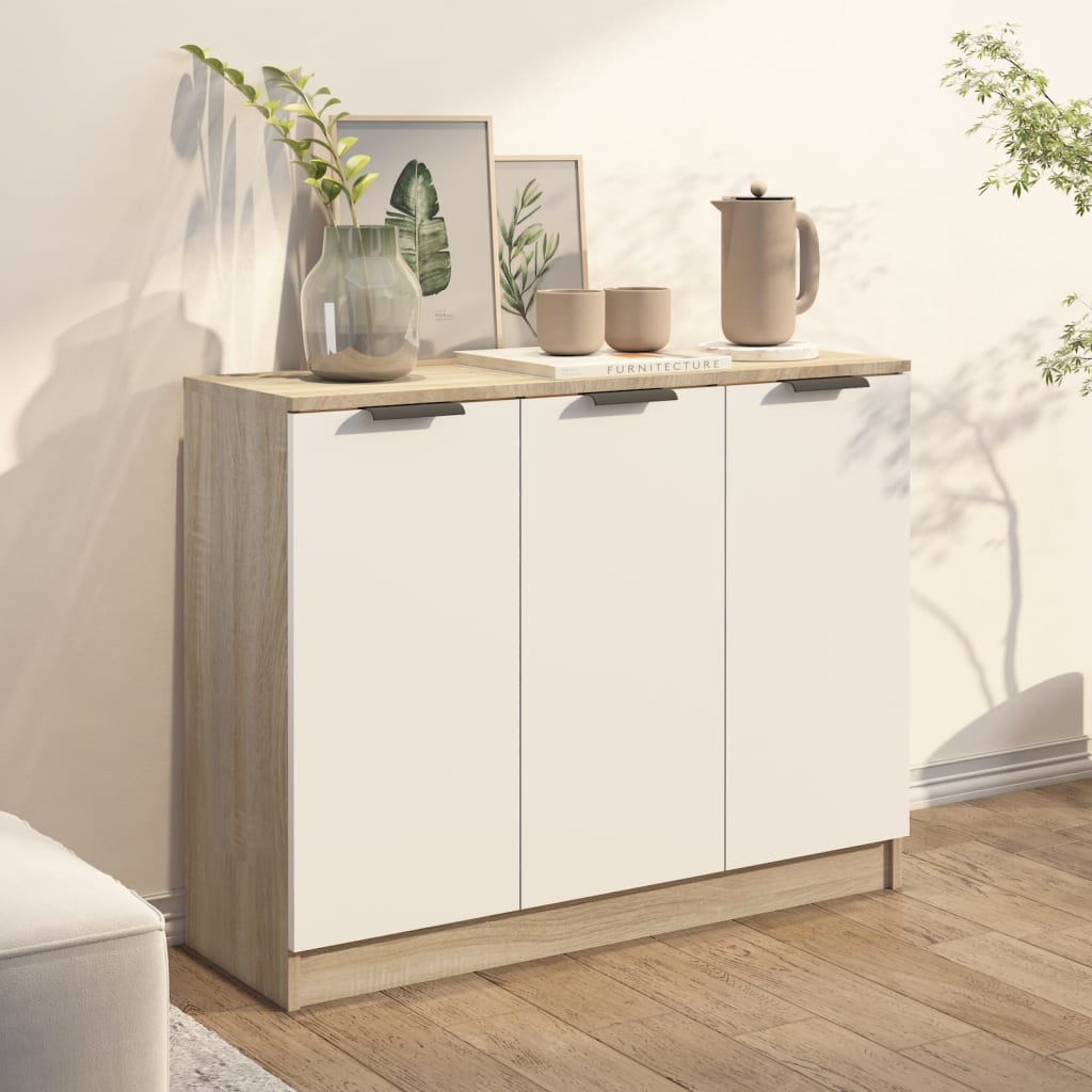 Buffet 90,5x30x70 cm en bois travaillé