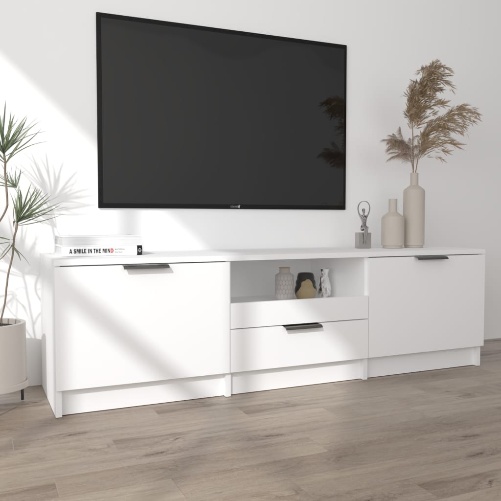 Tv-meubel 140x35x40 cm bewerkt hout eikenkleurig