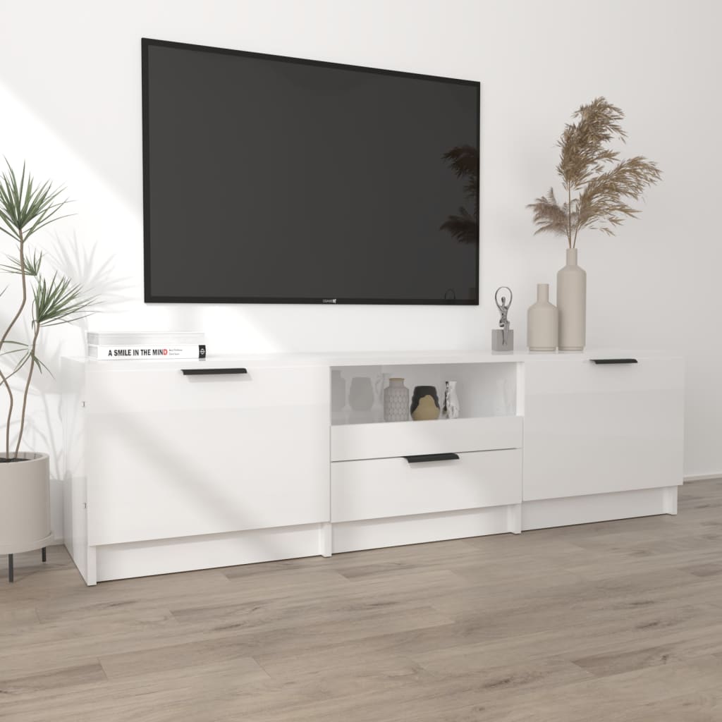 Tv-meubel 140x35x40 cm bewerkt hout eikenkleurig