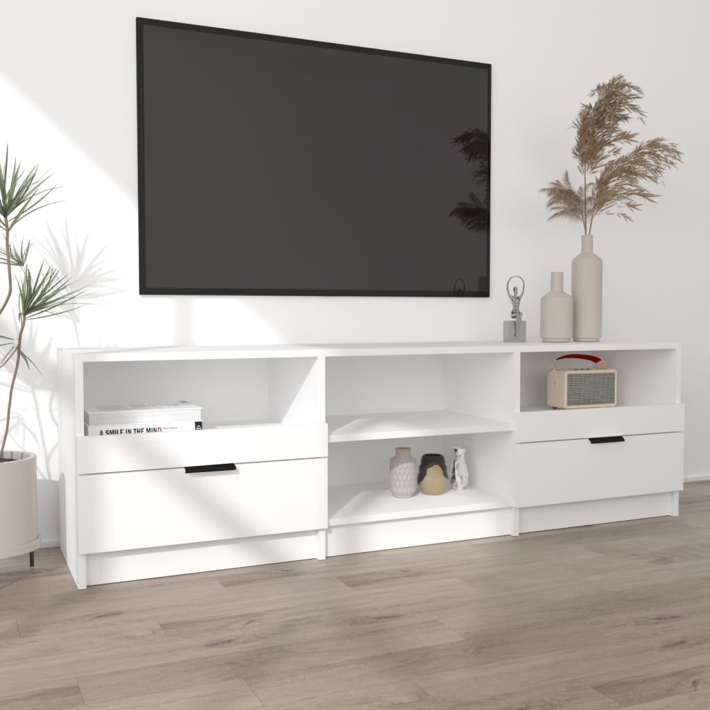 Meuble TV 150x33,5x45 cm ouvré en bois couleur chêne