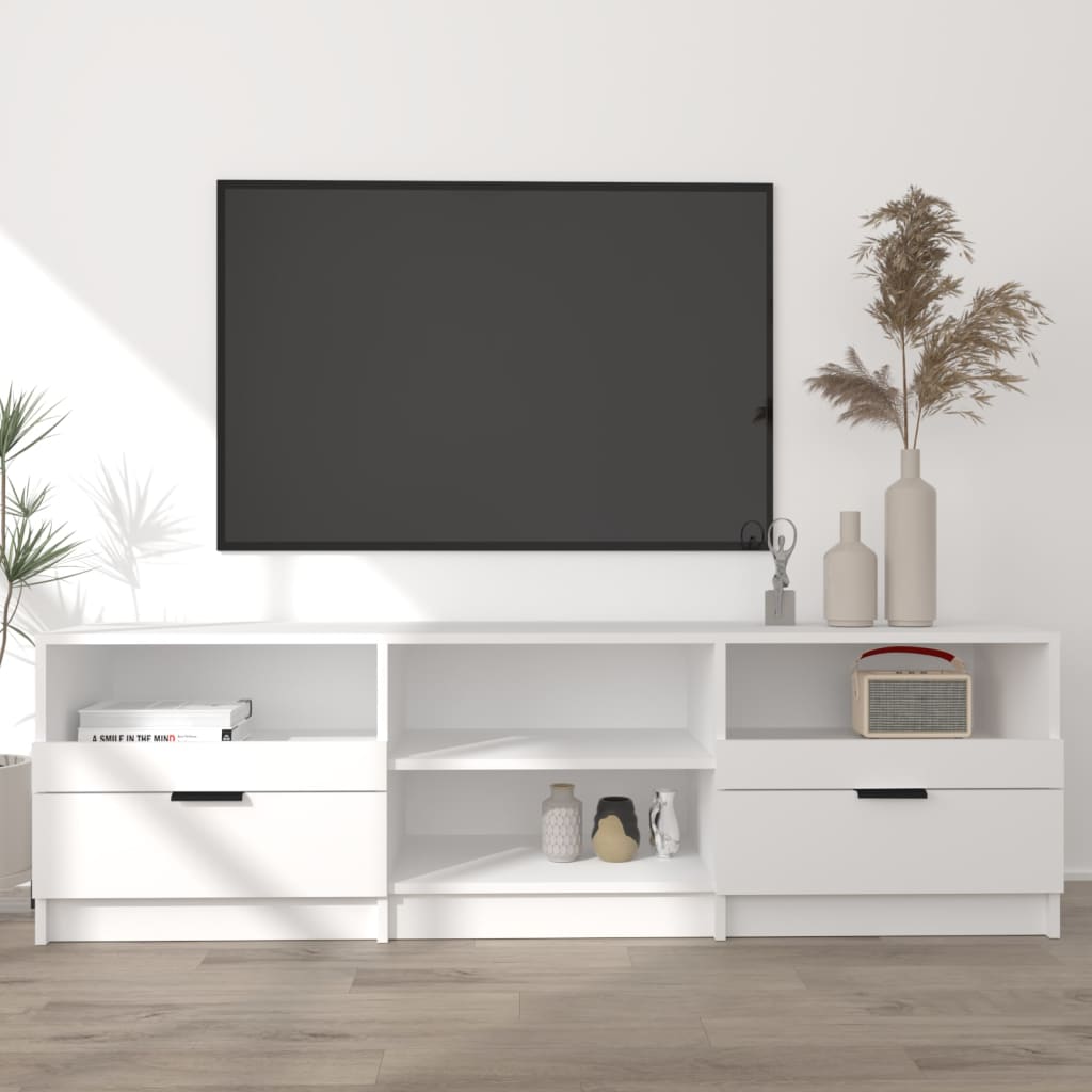 Meuble TV 150x33,5x45 cm ouvré en bois couleur chêne