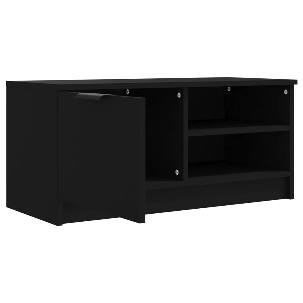 Meuble TV 80x35x36,5 cm en bois travaillé