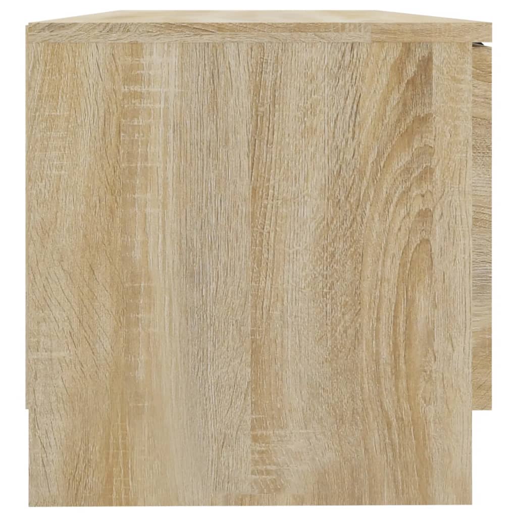 Meuble TV 80x35x36,5 cm en bois travaillé