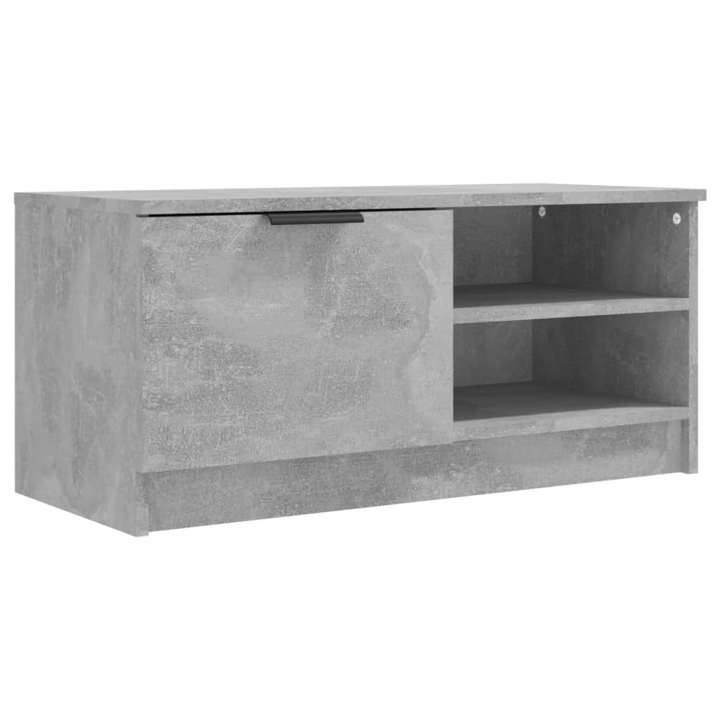 Meuble TV 80x35x36,5 cm en bois travaillé