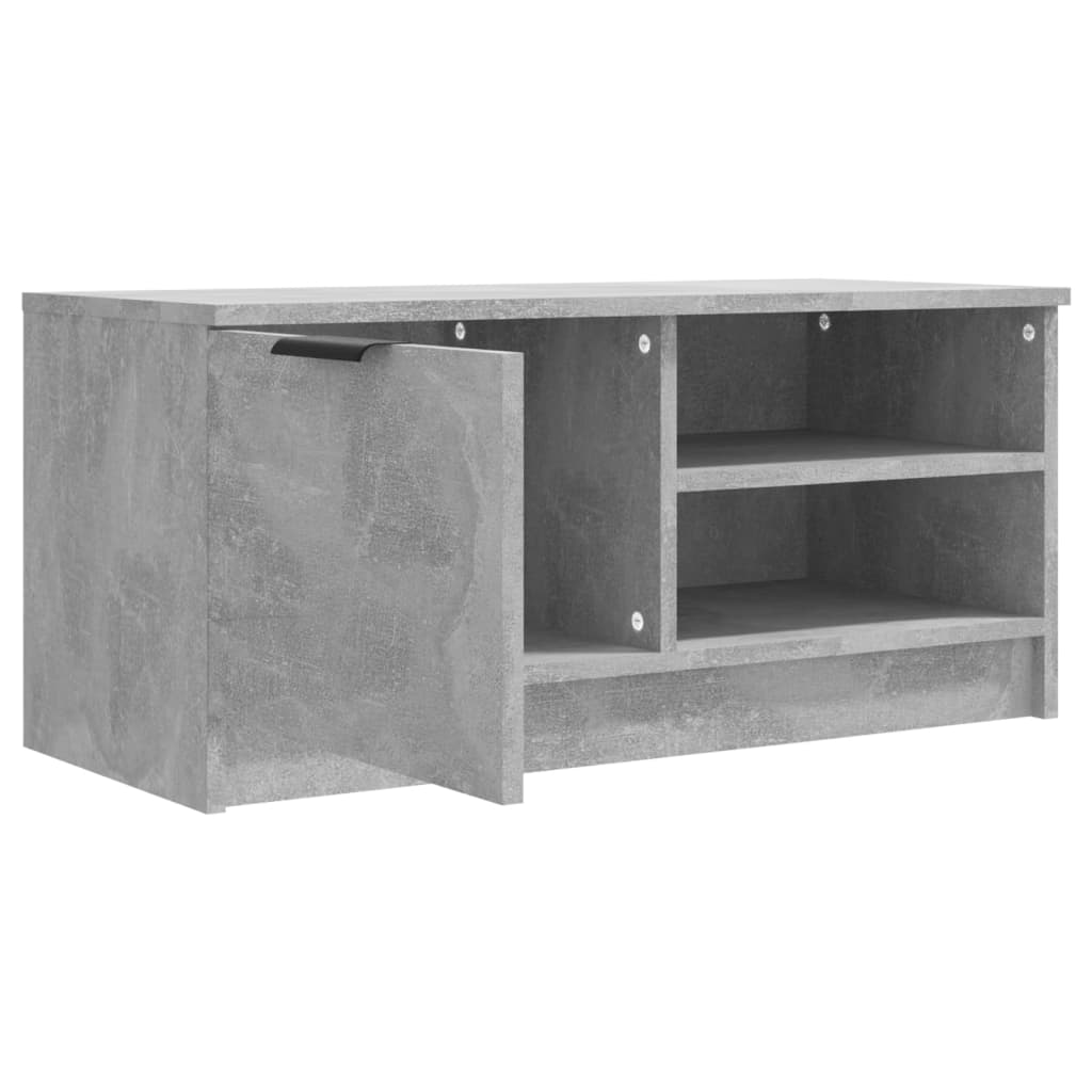 Meuble TV 80x35x36,5 cm en bois travaillé