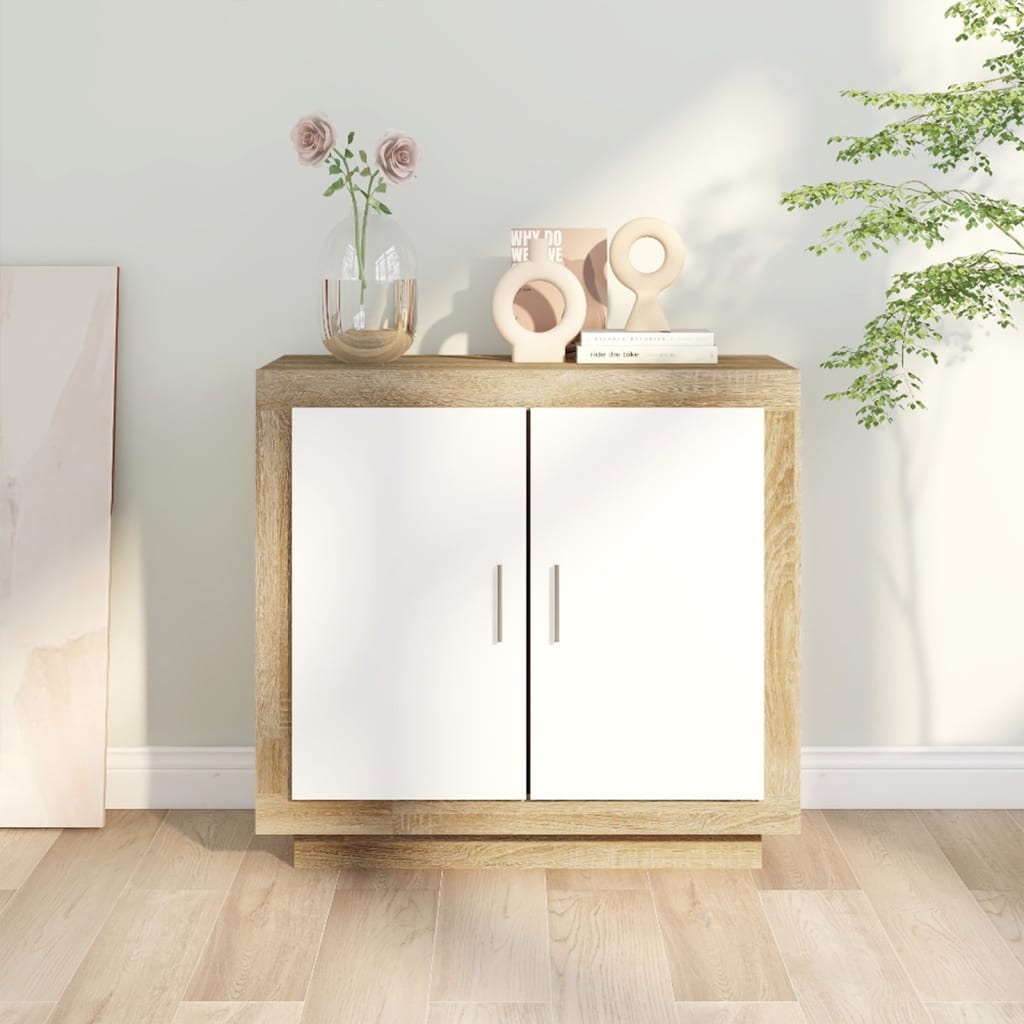 Buffet 80x40x75 cm en bois travaillé