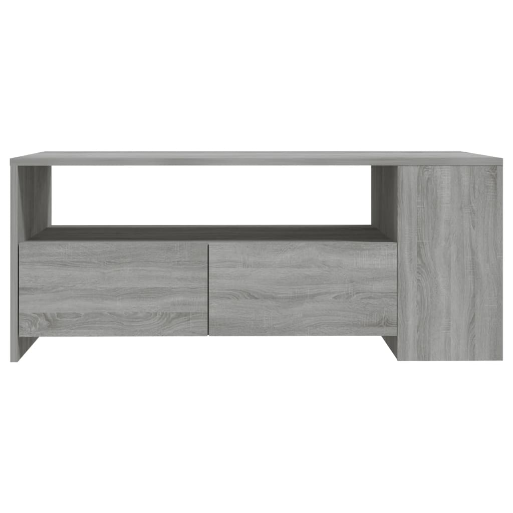 Salontafel 102x55x42 cm bewerkt hout