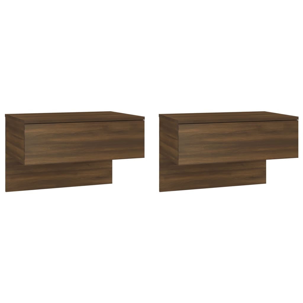 Tables de chevet 2 pcs murales