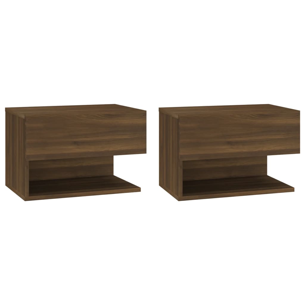 Tables de chevet 2 pcs murales