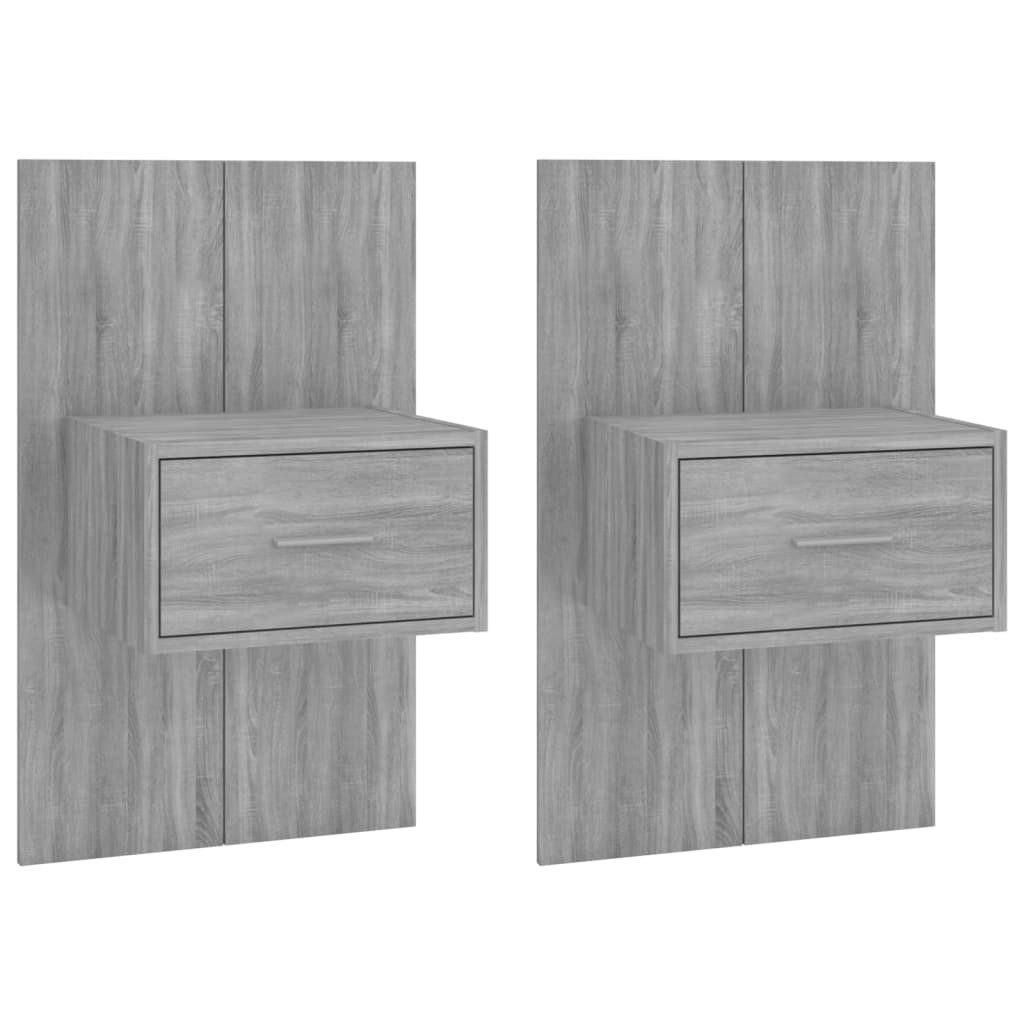 Tables de chevet 2 pcs murales