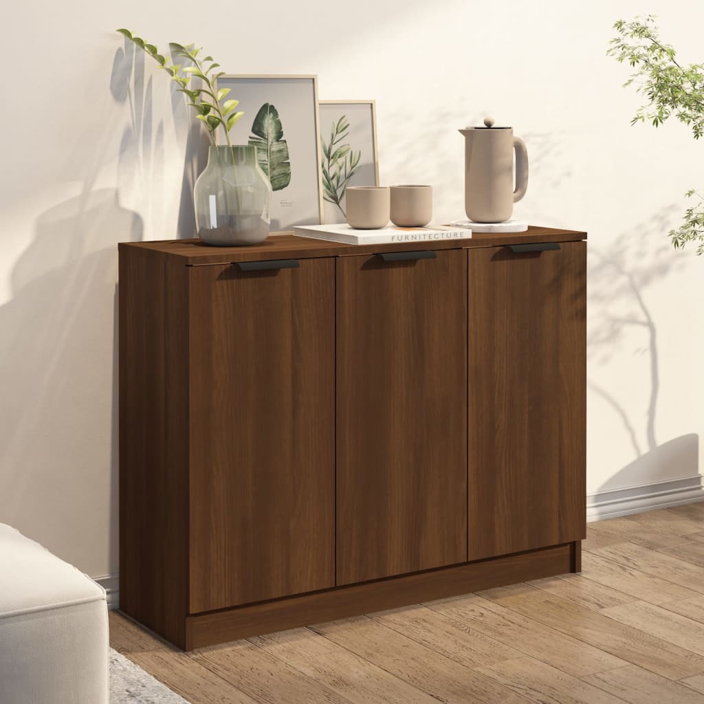 Buffet 90,5x30x70 cm en bois travaillé