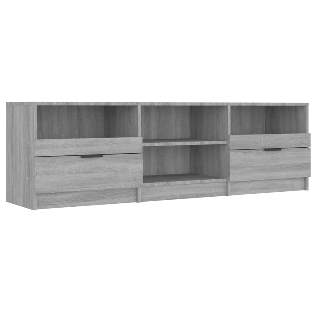 Meuble TV 150x33,5x45 cm ouvré en bois couleur chêne