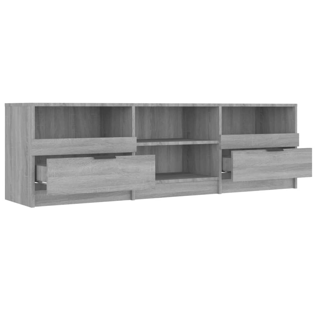 Meuble TV 150x33,5x45 cm ouvré en bois couleur chêne