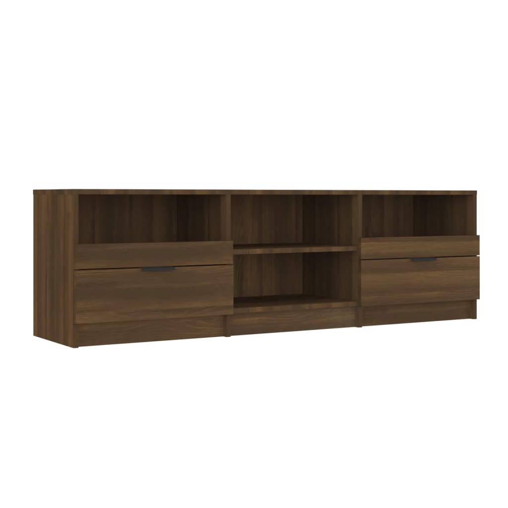 Meuble TV 150x33,5x45 cm ouvré en bois couleur chêne