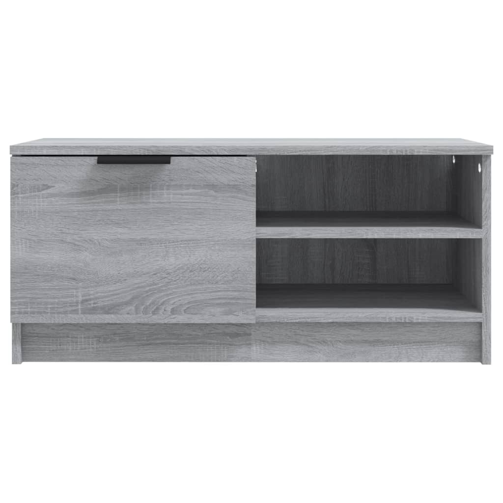 Meuble TV 80x35x36,5 cm en bois travaillé