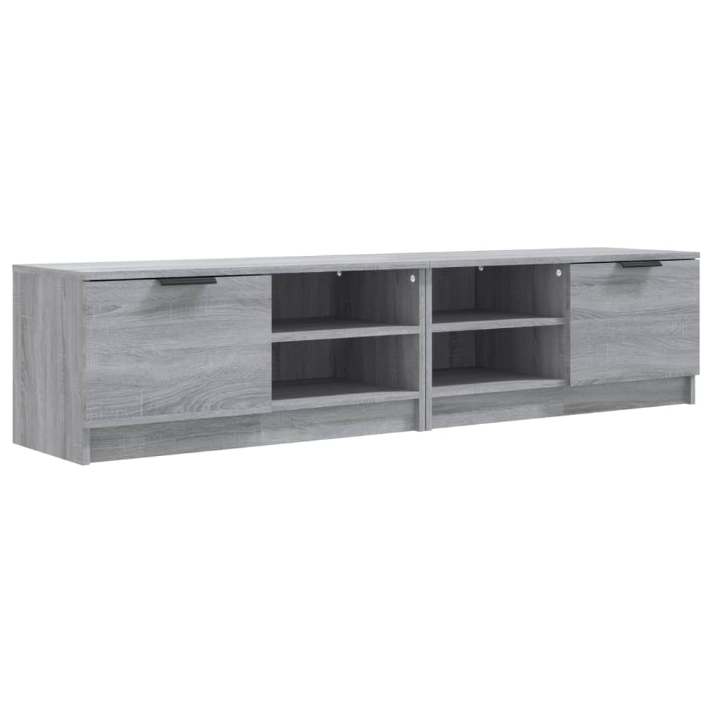 Tv-meubel 80x35x36,5 cm bewerkt hout bruin eikenkleur