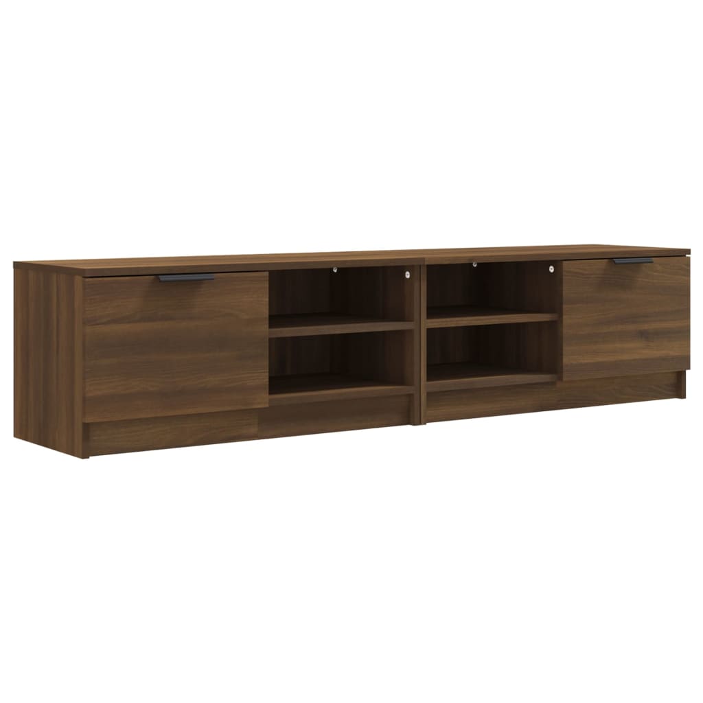 Meuble TV 80x35x36,5 cm en bois travaillé