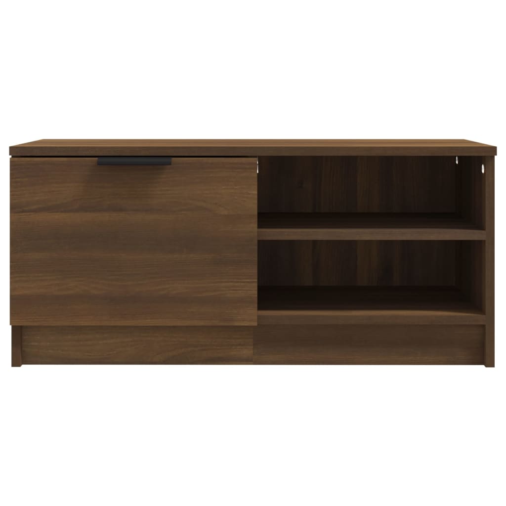 Meuble TV 80x35x36,5 cm en bois travaillé