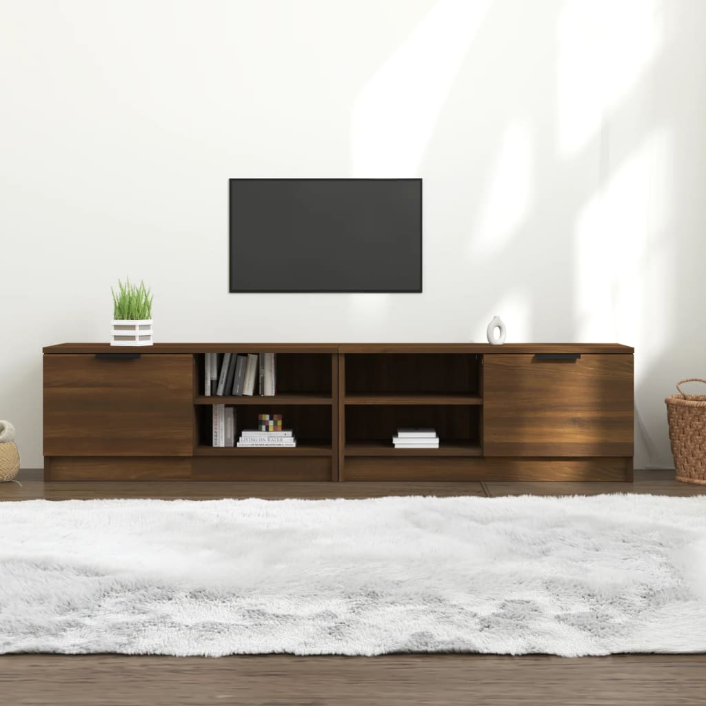 Tv-meubel 80x35x36,5 cm bewerkt hout