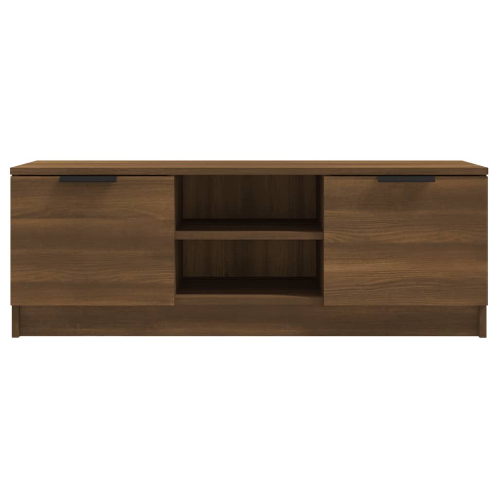 Tv-meubel 102x35x36,5 cm bewerkt hout eikenkleurig