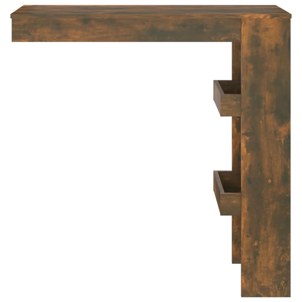 Table de bar murale 102x45x103,5 cm bois fini