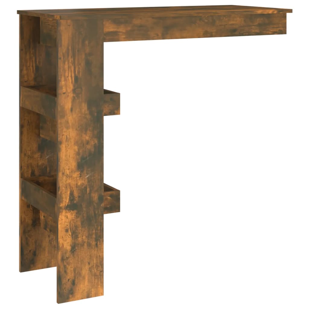 Table de bar murale 102x45x103,5 cm bois fini