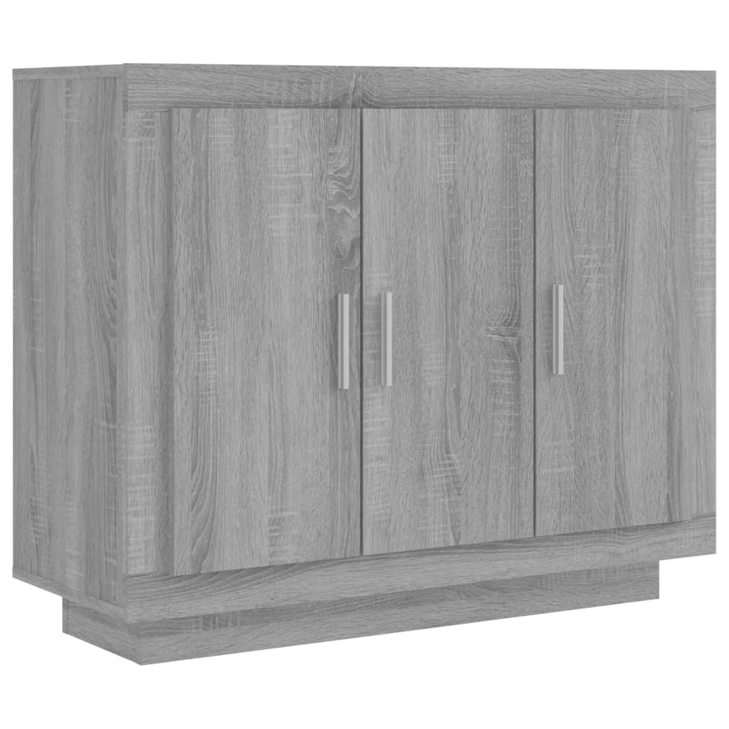 Dressoir 92x35x75 cm bewerkt hout eikenkleurig