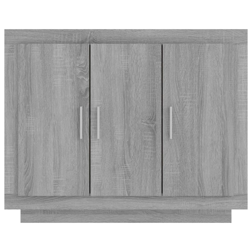 Dressoir 92x35x75 cm bewerkt hout eikenkleurig