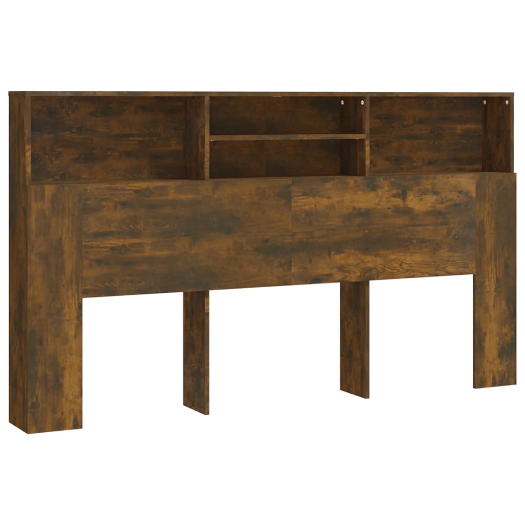 Meuble tête de lit 180x19x103,5 cm coloris chêne marron