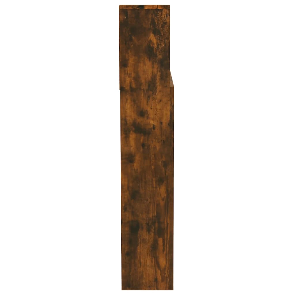 Hoofdbordkast 200x19x103,5 cm bewerkt hout oud houtkleurig