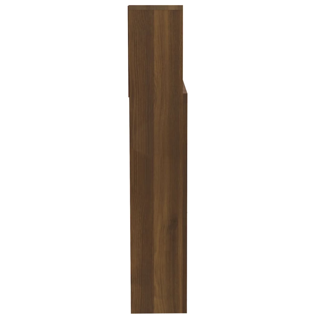 Hoofdbordkast 200x19x103,5 cm bewerkt hout oud houtkleurig