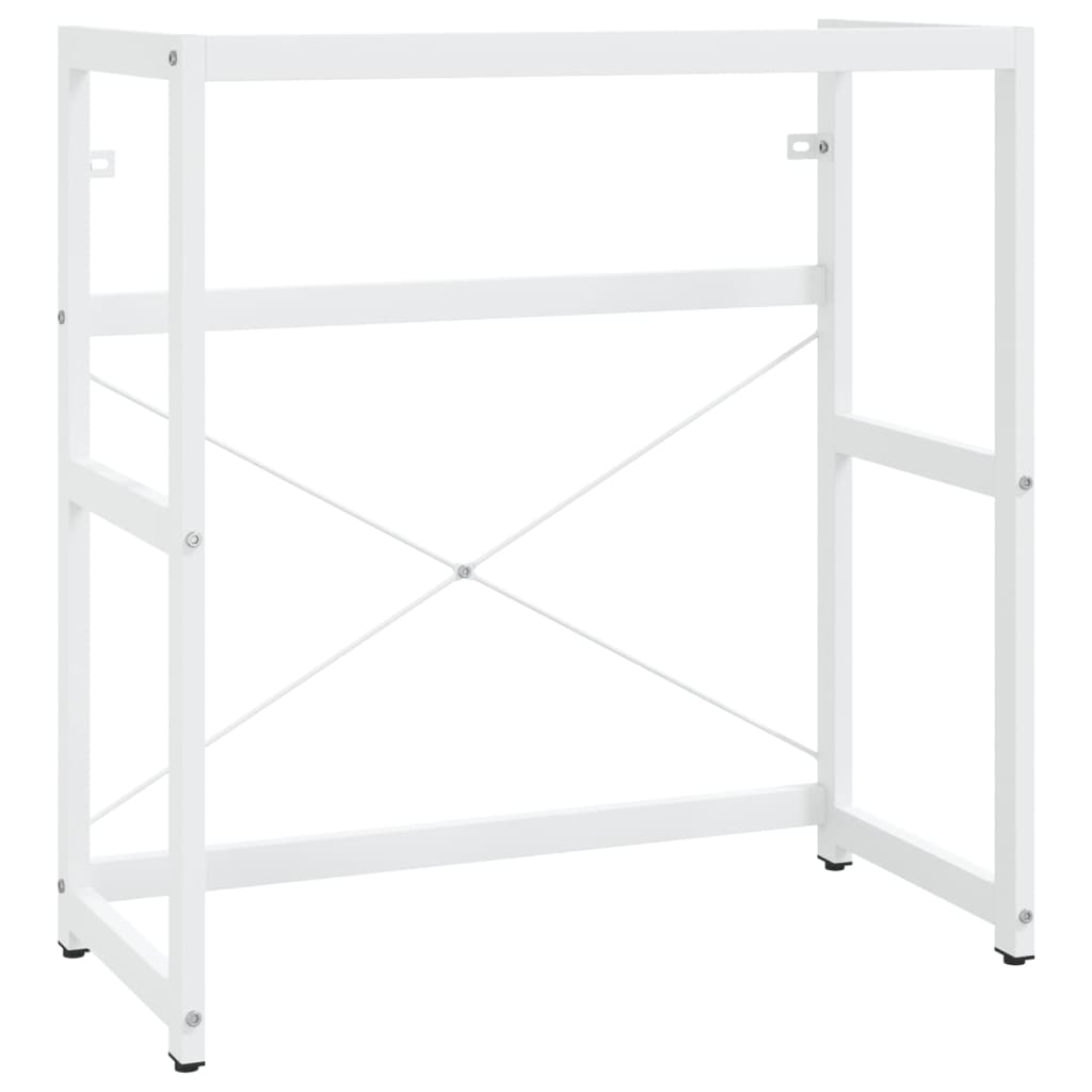 Wastafelframe met inbouwwastafel ijzer wit