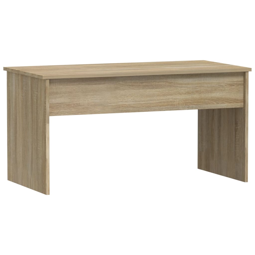 Salontafel 102x50,5x52,5 cm bewerkt hout eikenkleurig