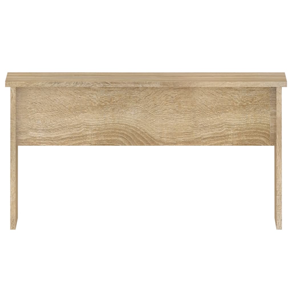 Table basse 80x50,5x41,5 cm en bois travaillé